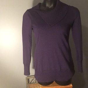 The Limited dark purple cowl neck sweater Size S